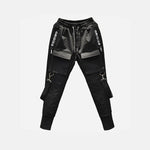 New fashionable pants with front pockets and carabiner bands