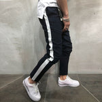 Stylish men's pants in a strip