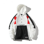 Fashionable youth sports jacket with a hood