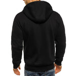 Men's sweatshirt with a zipper hood