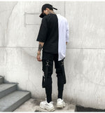 New fashionable pants with front pockets and carabiner bands