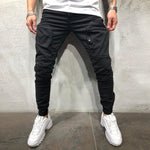Dark Fitted Street Pants