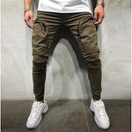 Dark Fitted Street Pants
