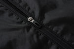 Windbreaker Men Stripe Trench Long Sleeves Zip