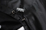 Windbreaker Men Stripe Trench Long Sleeves Zip