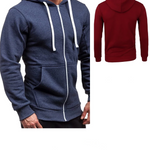Men's hoodie with zipper hood