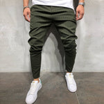 Stylish men's pants in a strip