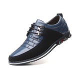Leather shoes with laces