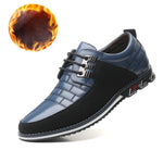 Leather shoes with laces