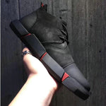 Men's sneakers made of genuine leather with laces