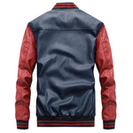New leather men's baseball jacket
