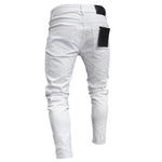 Skinny ripped jeans.