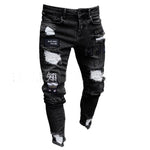Skinny ripped jeans.