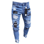 Skinny ripped jeans.