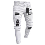 Skinny ripped jeans.