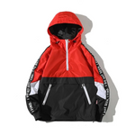 Fashionable youth sports jacket with a hood