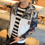 Fashionable men's jacket with a hood