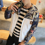 Fashionable men's jacket with a hood
