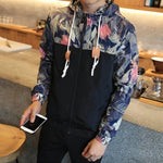 Fashionable men's jacket with a hood