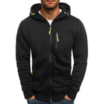 Men's sweatshirt with a zipper hood