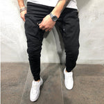 Dark Fitted Street Pants