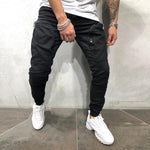 Dark Fitted Street Pants