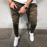 Dark Fitted Street Pants