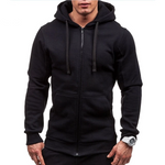 Men's hoodie with zipper hood