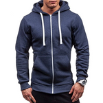 Men's hoodie with zipper hood