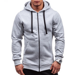 Men's hoodie with zipper hood