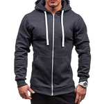 Men's hoodie with zipper hood