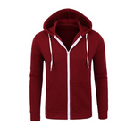 Men's hoodie with zipper hood